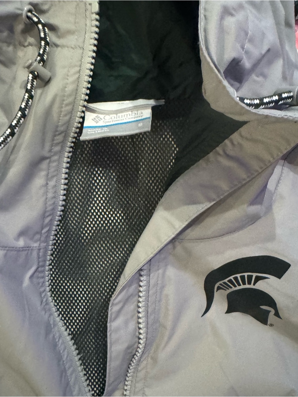NWT small msu Spartans Michigan state university Columbia jacket - Picture 2 of 4
